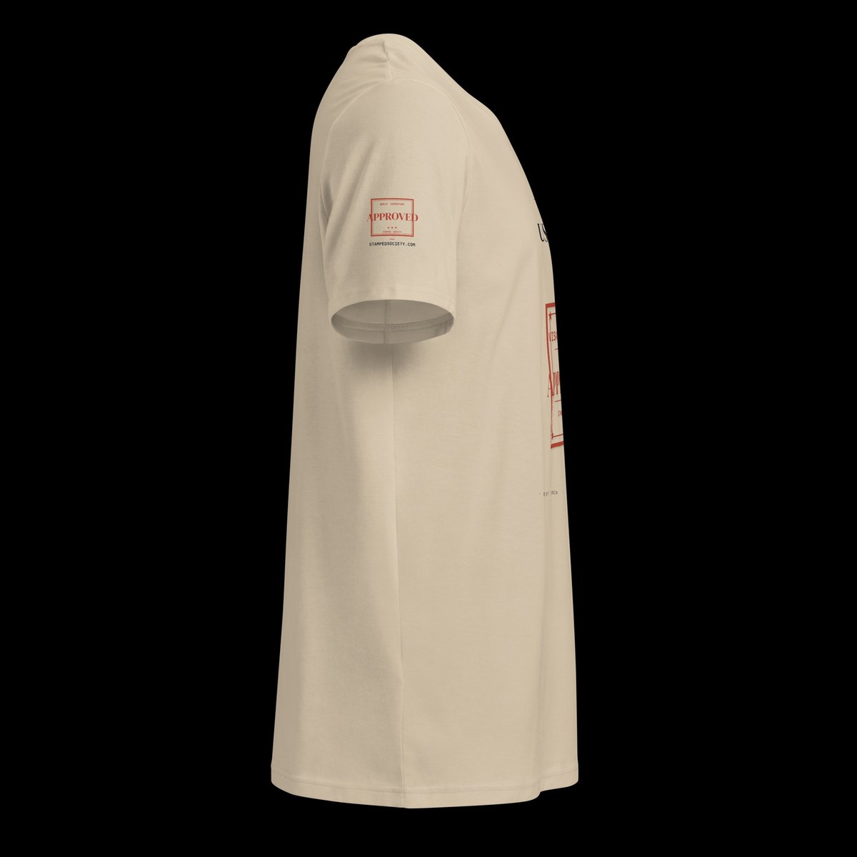 USA to Japan Visa-Free Approved Tee — sleeve detail